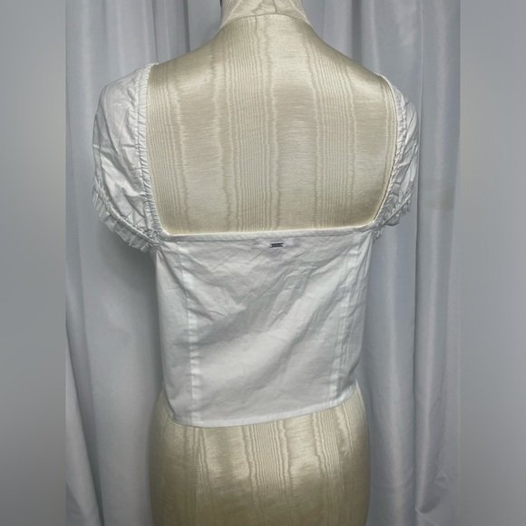 Flirty Guess XL Bustier Top with Boning & Fluffy Sleeves - Summer Essential - Picture 2 of 7